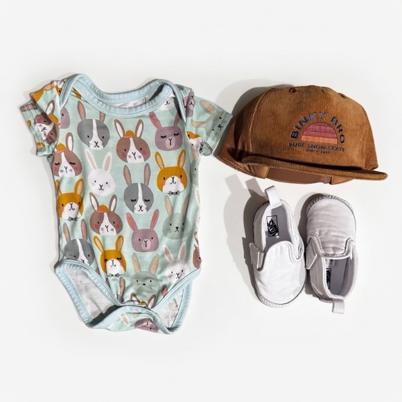 Little Sleepies Other - Rad Rabbits Bodysuit - Little Sleepies (cap and shoes not included)